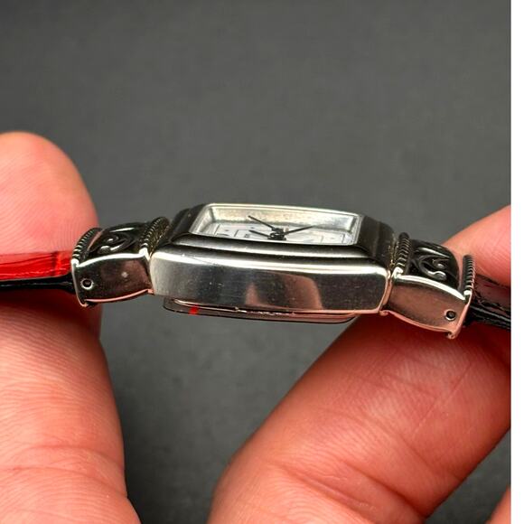 Brighton Waterford W10017 Womens Reversible Red Black Leather Strap Watch NIBWT main image 12